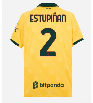 AC Milan Pervis Estupinan #2 Tredjetrøje 2025-26 Kortærmet